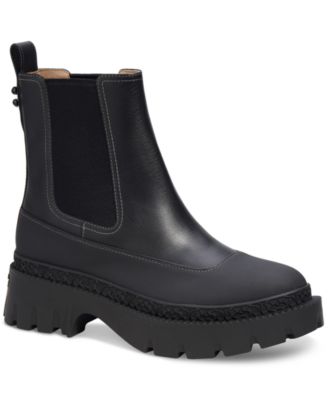 COACH - Women's Jalya Lug-Sole Pull-On Chelsea Boots