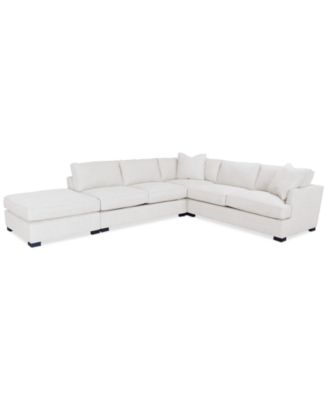 Furniture - 143" 4-Pc. Fabric L Sectional