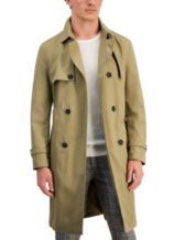 Men'S Trench Coat Mid Length Long Rain Jacket Men Men'S Casual