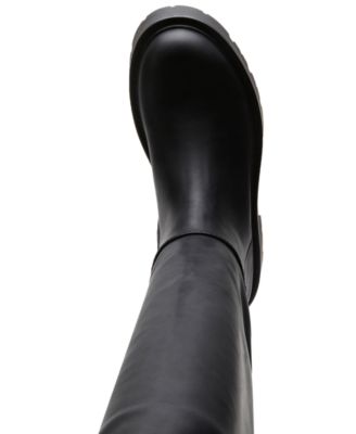 Crow Lug-Sole Knee High Boots