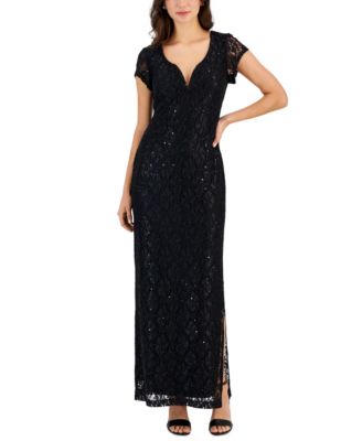 Macy's black shops long dress