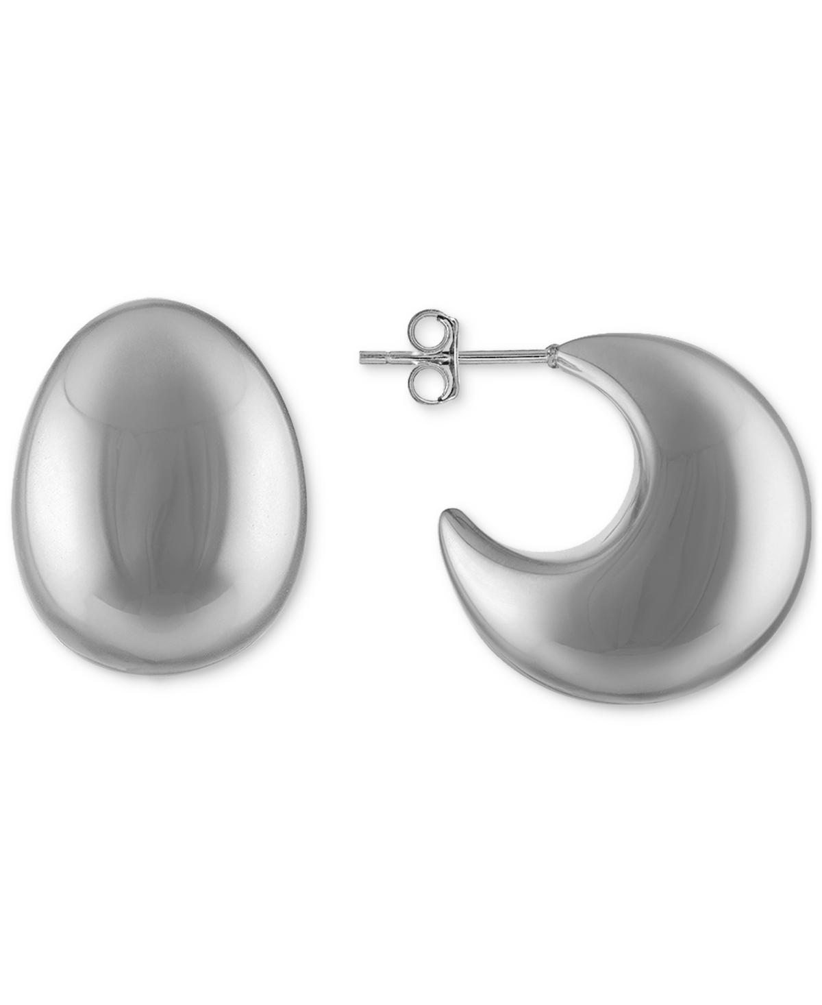 Ewa Hoop Earrings - Silver