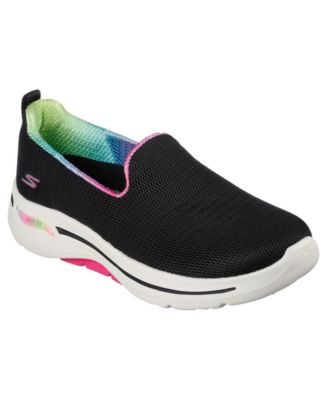 Skechers Women's GOwalk Arch Fit - Wild Energy Wide Width Walking ...