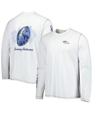 Men's Tommy Bahama White Kansas City Chiefs Laces Out Billboard Long Sleeve T-Shirt Size: Small