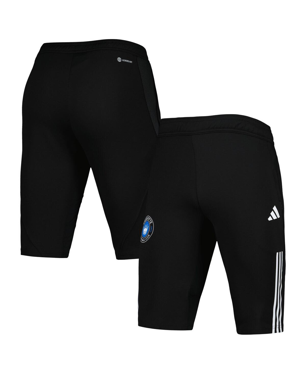 Shop Adidas Originals Men's Adidas Black Charlotte Fc 2023 On-field Training Aeroready Half Pants