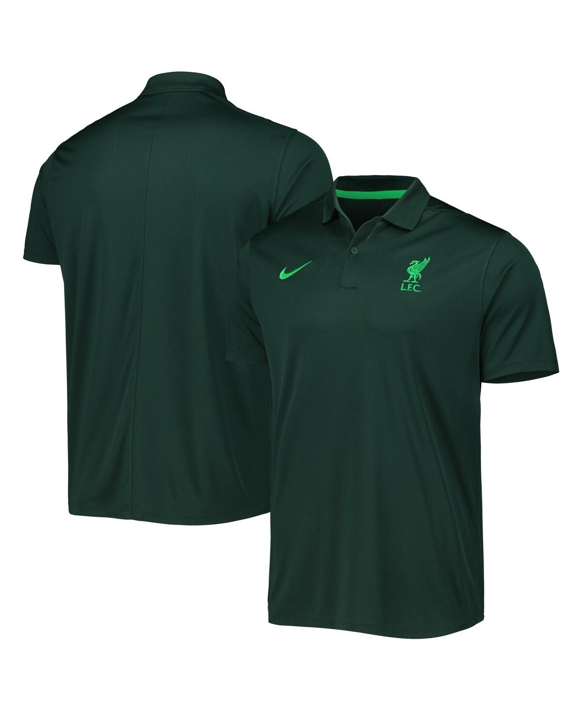 Shop Nike Men's  Green Liverpool Victory Polo Shirt