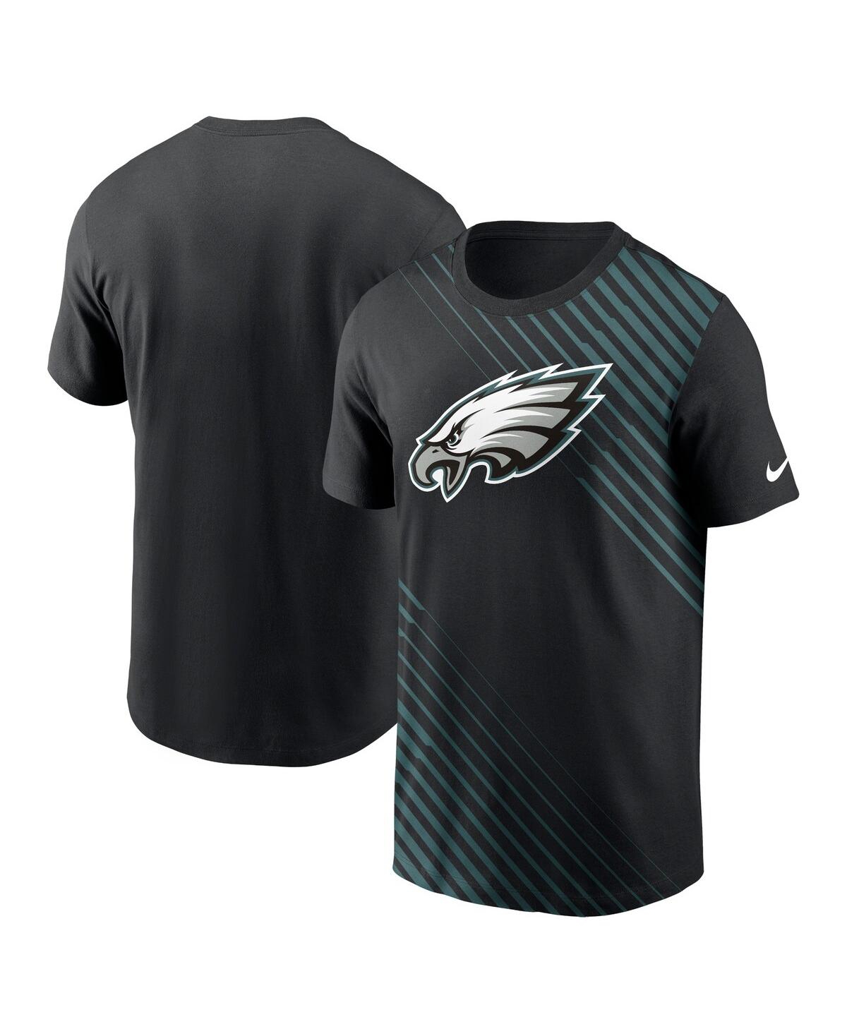 Nike Men's Black Philadelphia Eagles Yard Line Fashion Asbury T-shirt