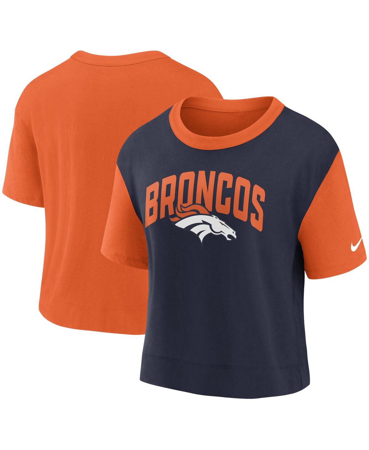 Nike Women's Fashion (nfl Denver Broncos) High-hip T-shirt In Orange