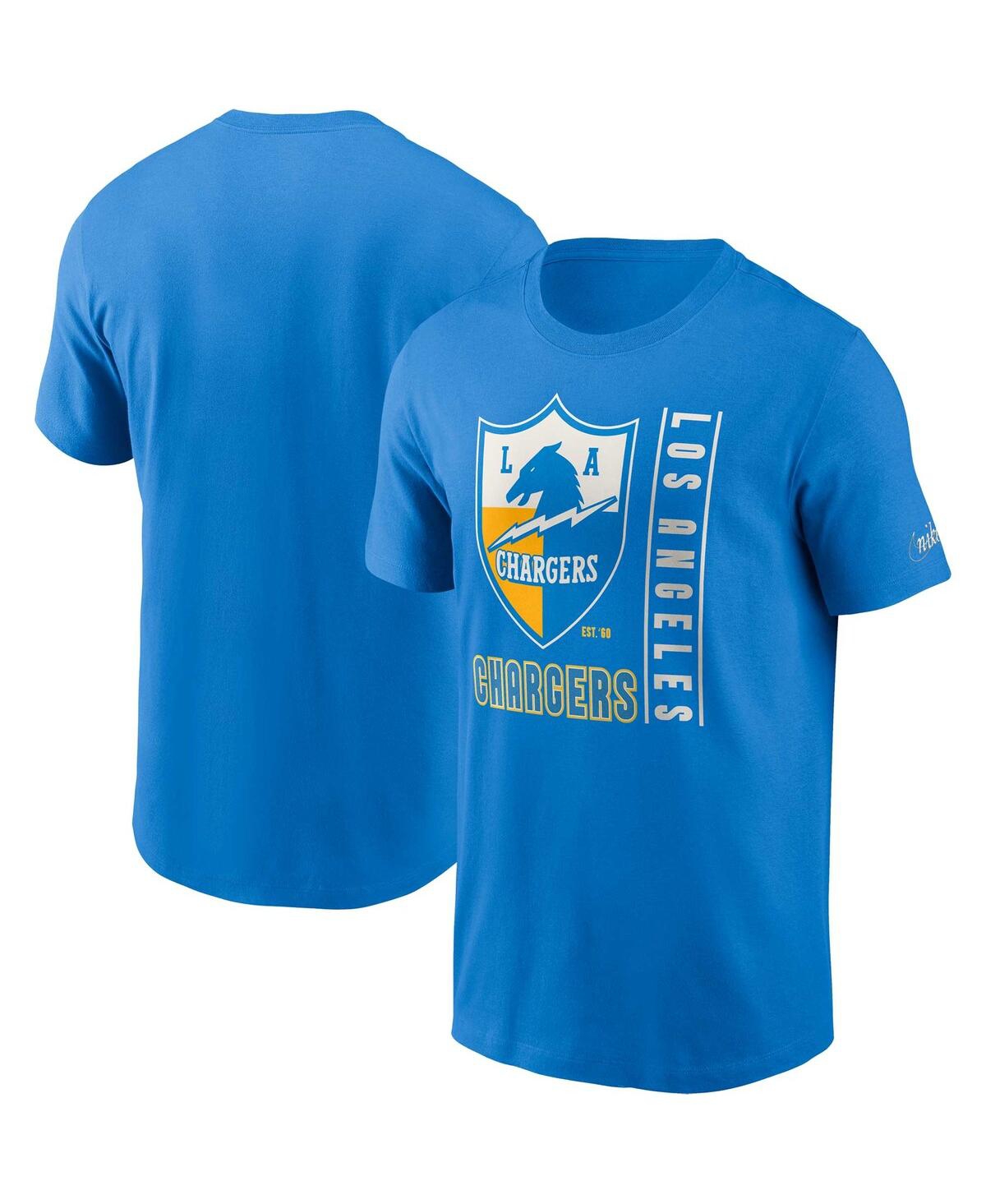 Nike Men's  Powder Blue Los Angeles Chargers Lockup Essential T-shirt