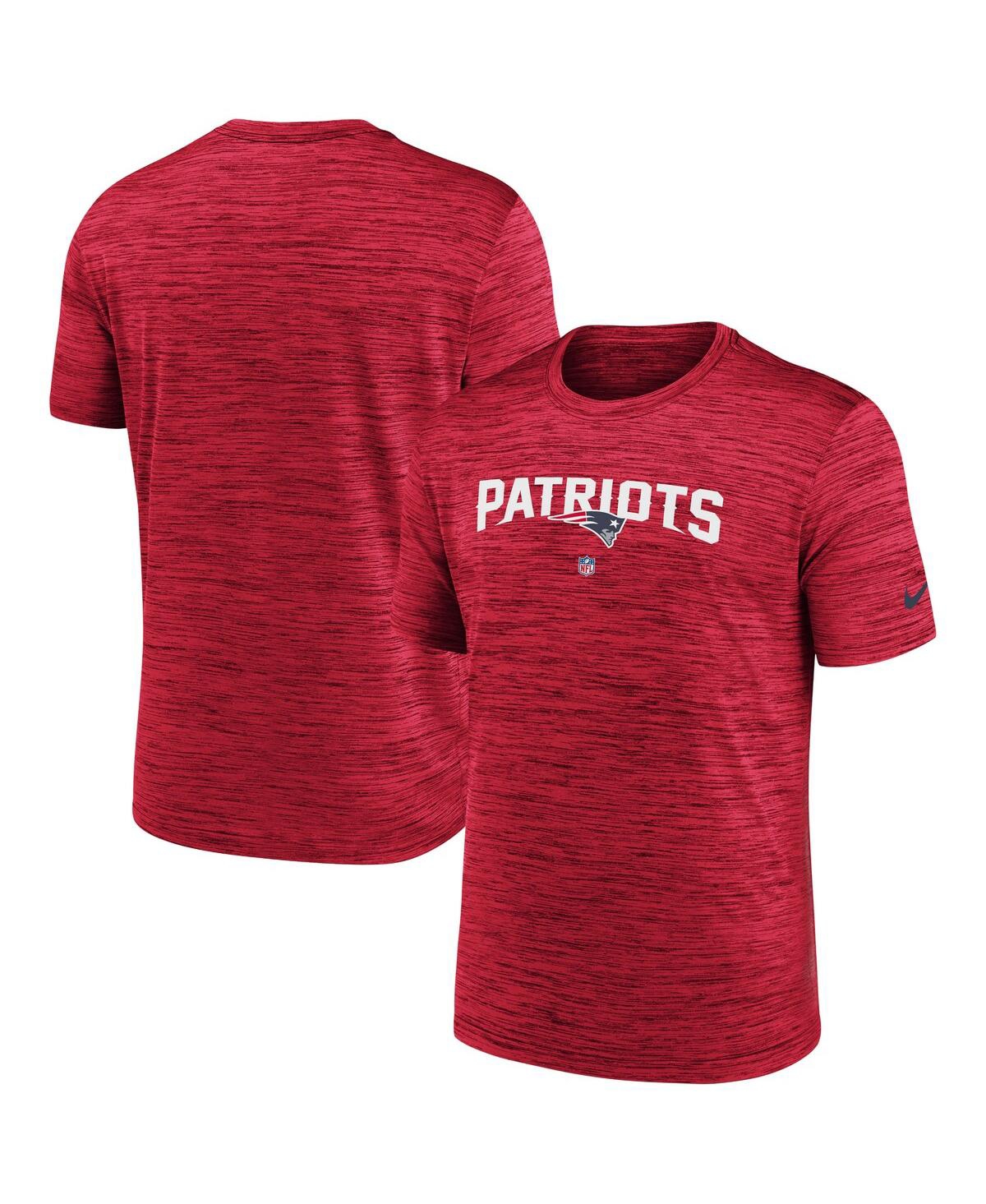 Nike Men's Dri-fit Sideline Velocity (nfl New England Patriots) T-shirt In Red