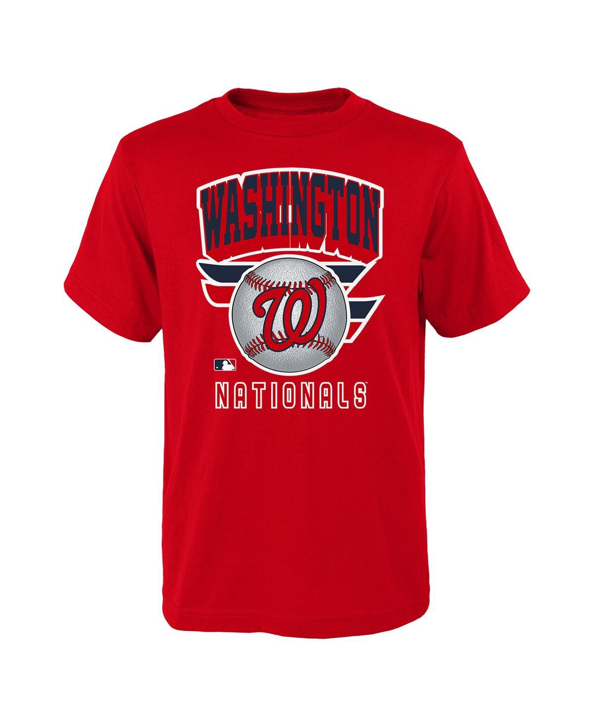 Outerstuff Kids' Big Boys Red Washington Nationals Ninety Seven T-shirt