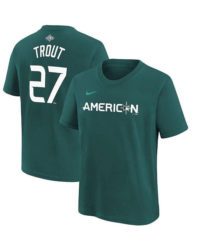 Nike Big Boys Mike Trout Teal American League 2023 MLB All-Star