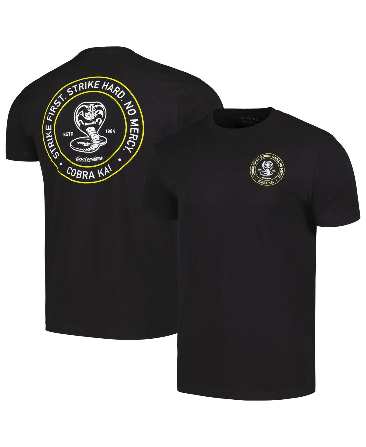 Men's Contenders Clothing Black Cobra Kai Circles Stamp T-shirt - Black
