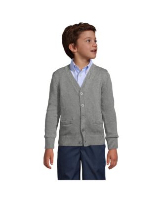 Boys Cotton Modal Button Front Cardigan Sweater