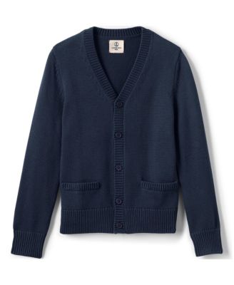 Boys Cotton Modal Button Front Cardigan Sweater