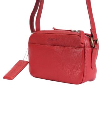 Pebbled Collection Clara Leather Small Crossbody Bag