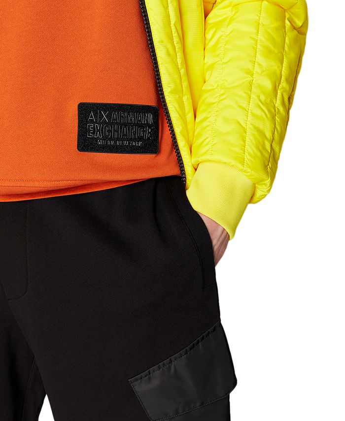 Armani exchange yellow on sale hoodie
