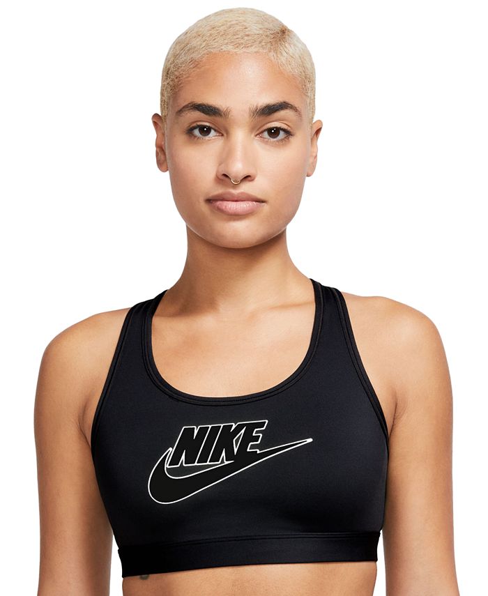 Nike Swoosh Women s Medium-Support Padded Zip-Front Sports Bra, Grey, Small  : : Clothing, Shoes & Accessories