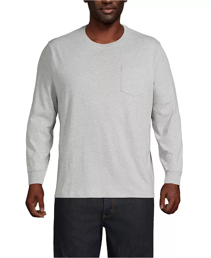 Big & Tall Super-T Long Sleeve T-Shirt with Pocket