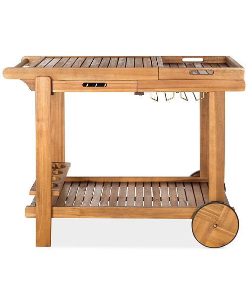 Safavieh Roland Outdoor Tea Trolley, Quick Ship & Reviews Furniture