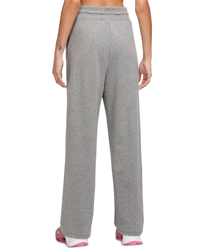 Nike Women's Dri-FIT One French Terry High-Waisted Open-Hem Sweatpants ...