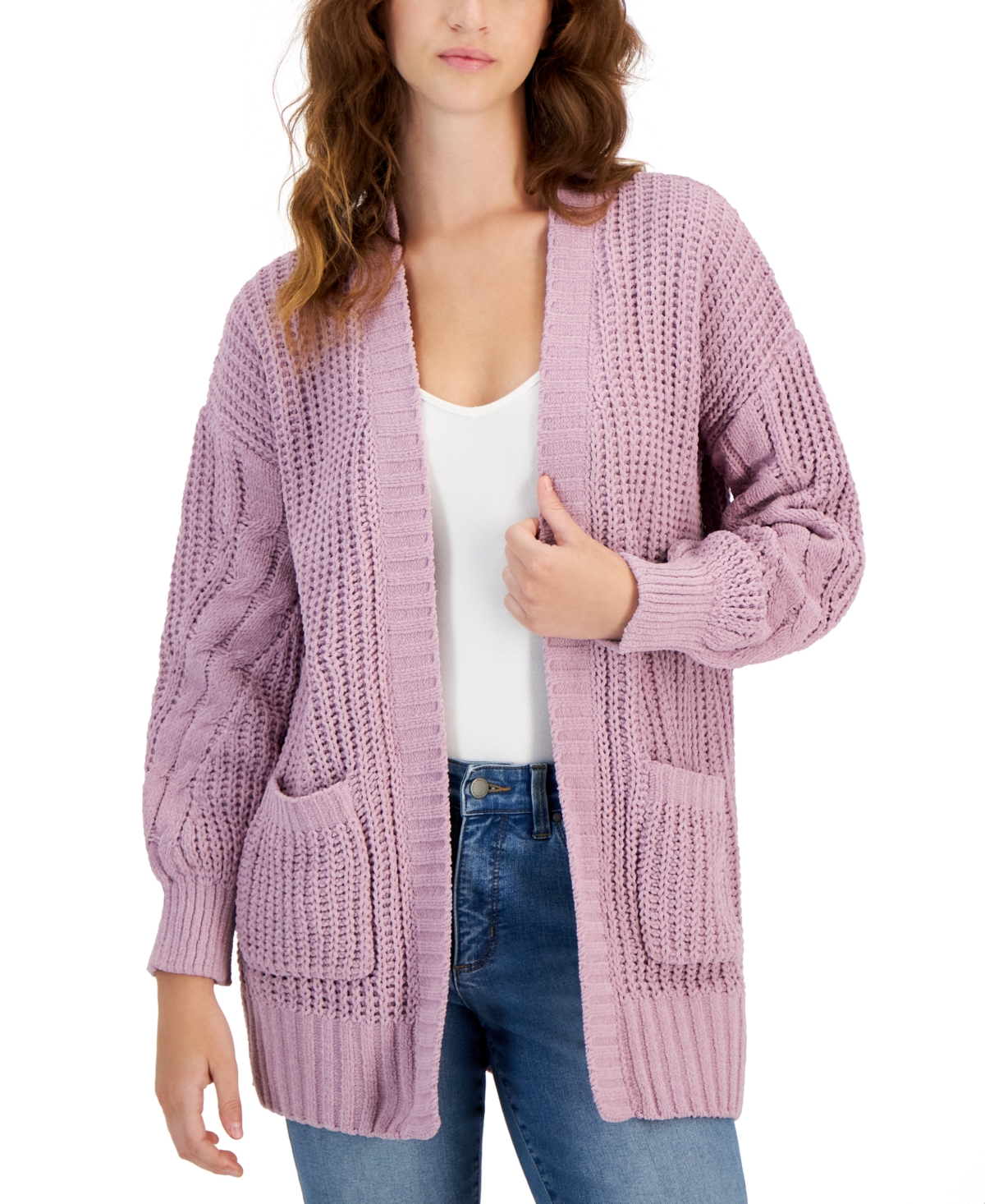 Hippie rose chenille sweater shop