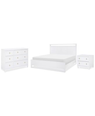 Summerland 3pc Bedroom Set (Queen Panel Bed, Dresser, Nightstand)