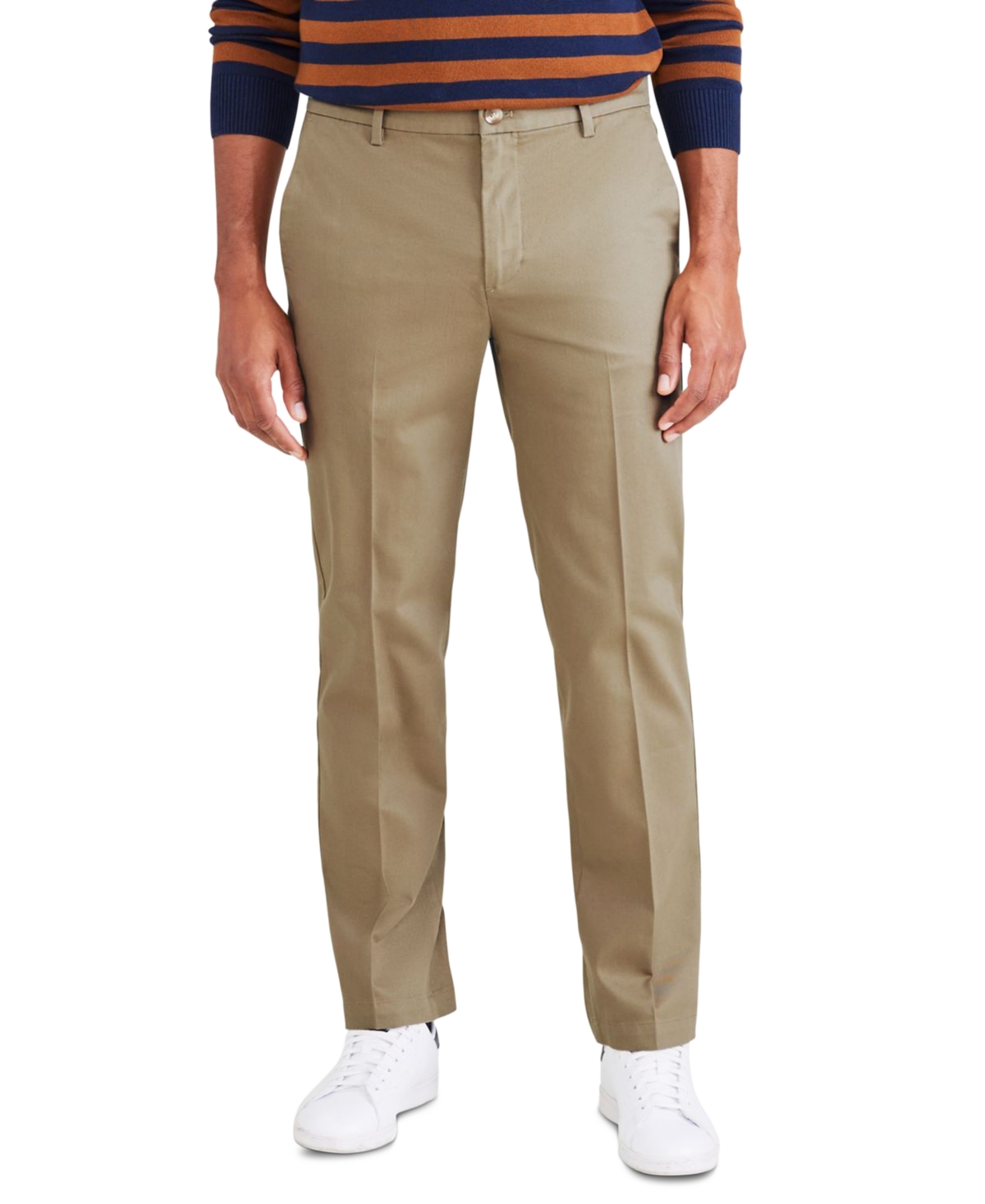 Men's Signature Straight Fit Iron Free Khaki Pants with Stain Defender - Cloud