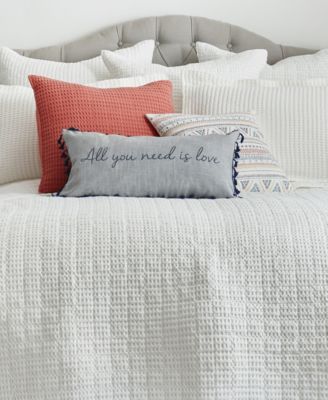 Mills Waffle Decorative Pillow, 20" x 20"