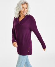 Macy's purple sweater sale