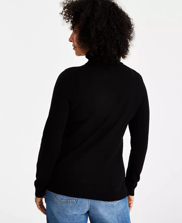 Petite Long-Sleeve Turtleneck Sweater - thumbnail 6