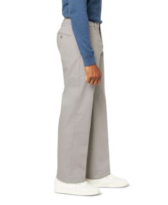 Men's Signature Relaxed Fit Iron Free Pants with Stain Defender