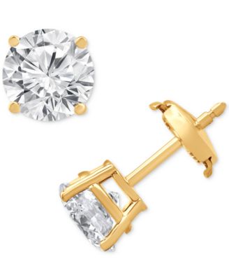 Certified Lab Grown Diamond Stud Earrings (3 ct. t.w.) in 14k Gold