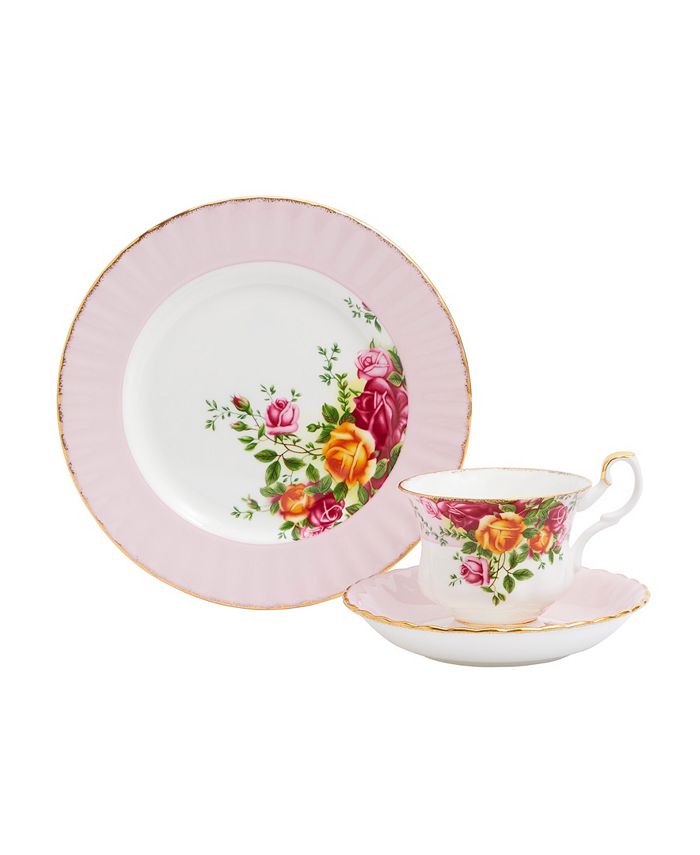 Royal Albert Old Country Roses 3 Piece Set Rose - Macy's