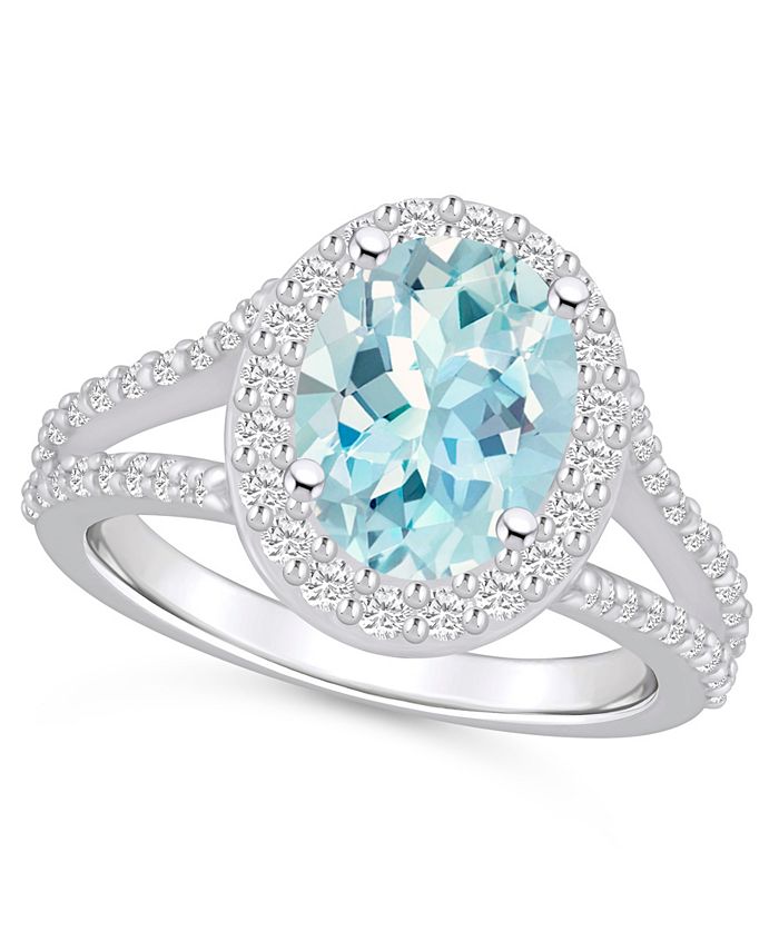 Macys aquamarine sales ring