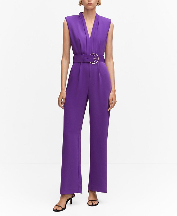 Macy's purple jumpsuit sales