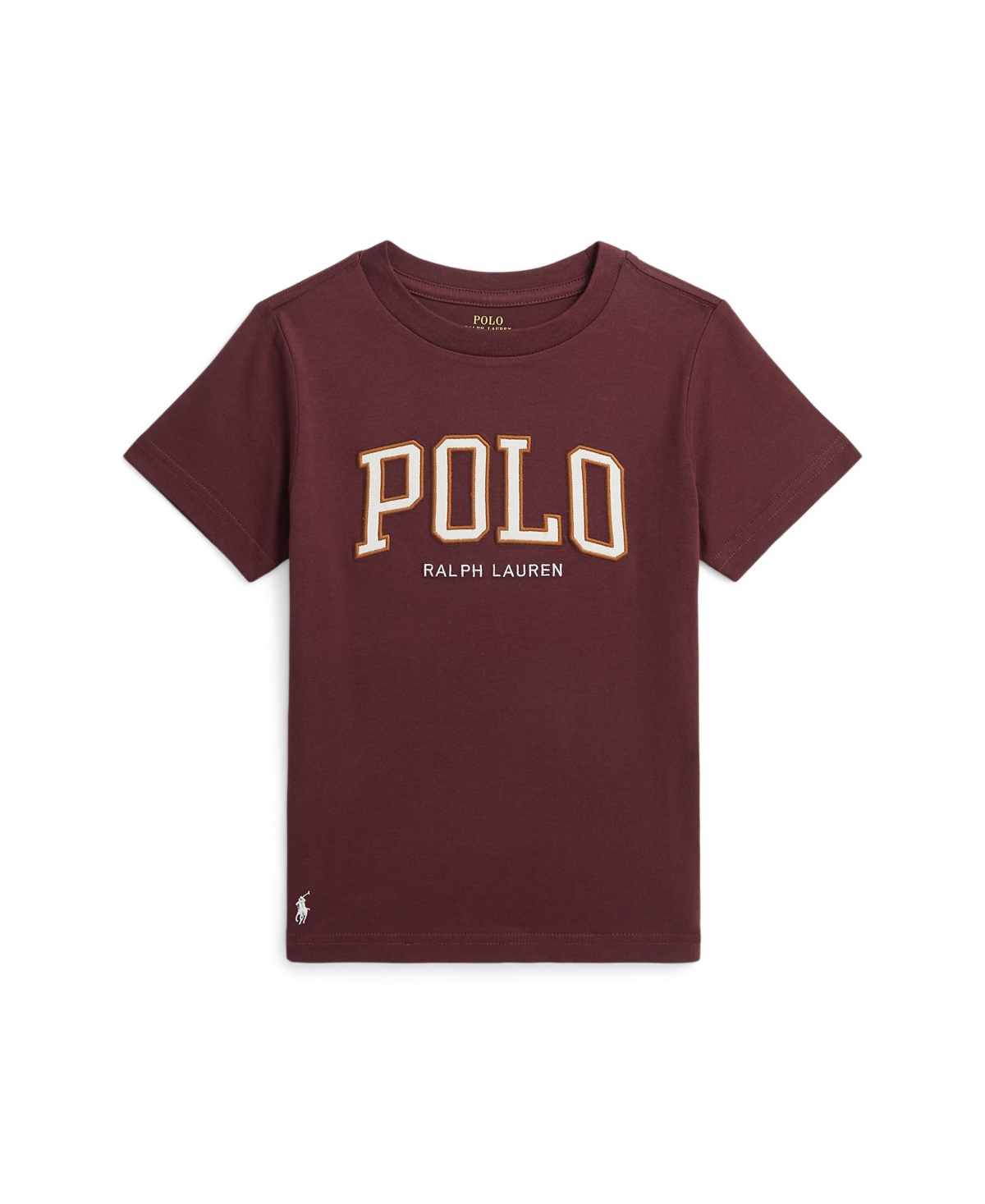 Polo Ralph Lauren Kids' Toddler And Little Boys Logo Cotton Jersey T-shirt In Harvard Wine