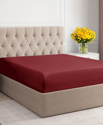 Deep Pocket Cotton Fitted Sheet, Queen