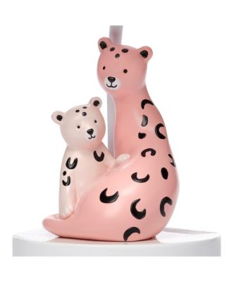 Enchanted Safari Pink Leopard Lamp with Shade & Bulb