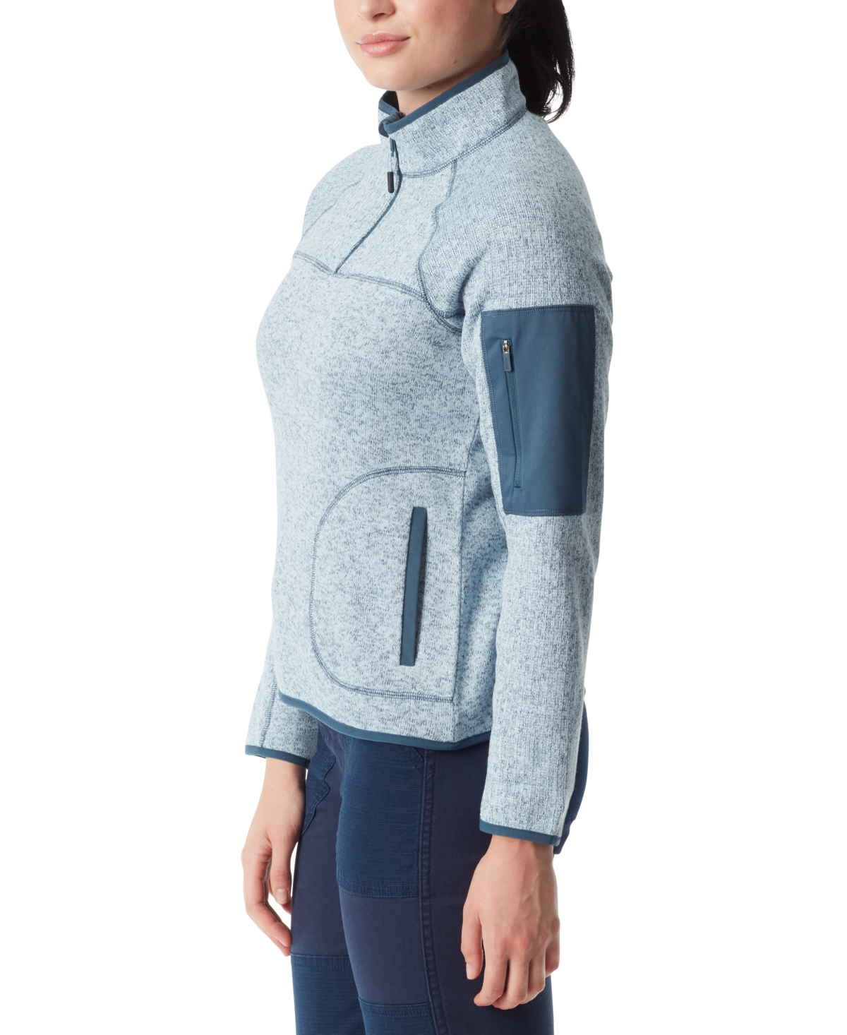 Bass Outdoor Women's Mixed-Media Pullover Sweater