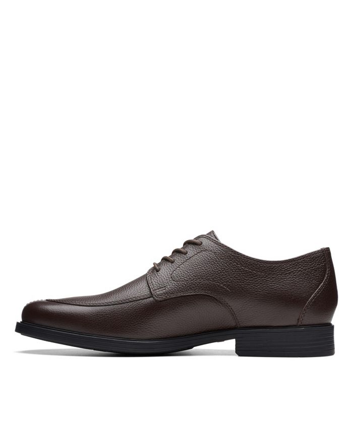 Clarks Whiddon Vibe Impermeable, Oxford Hombre, Piel Negra, 40 EU