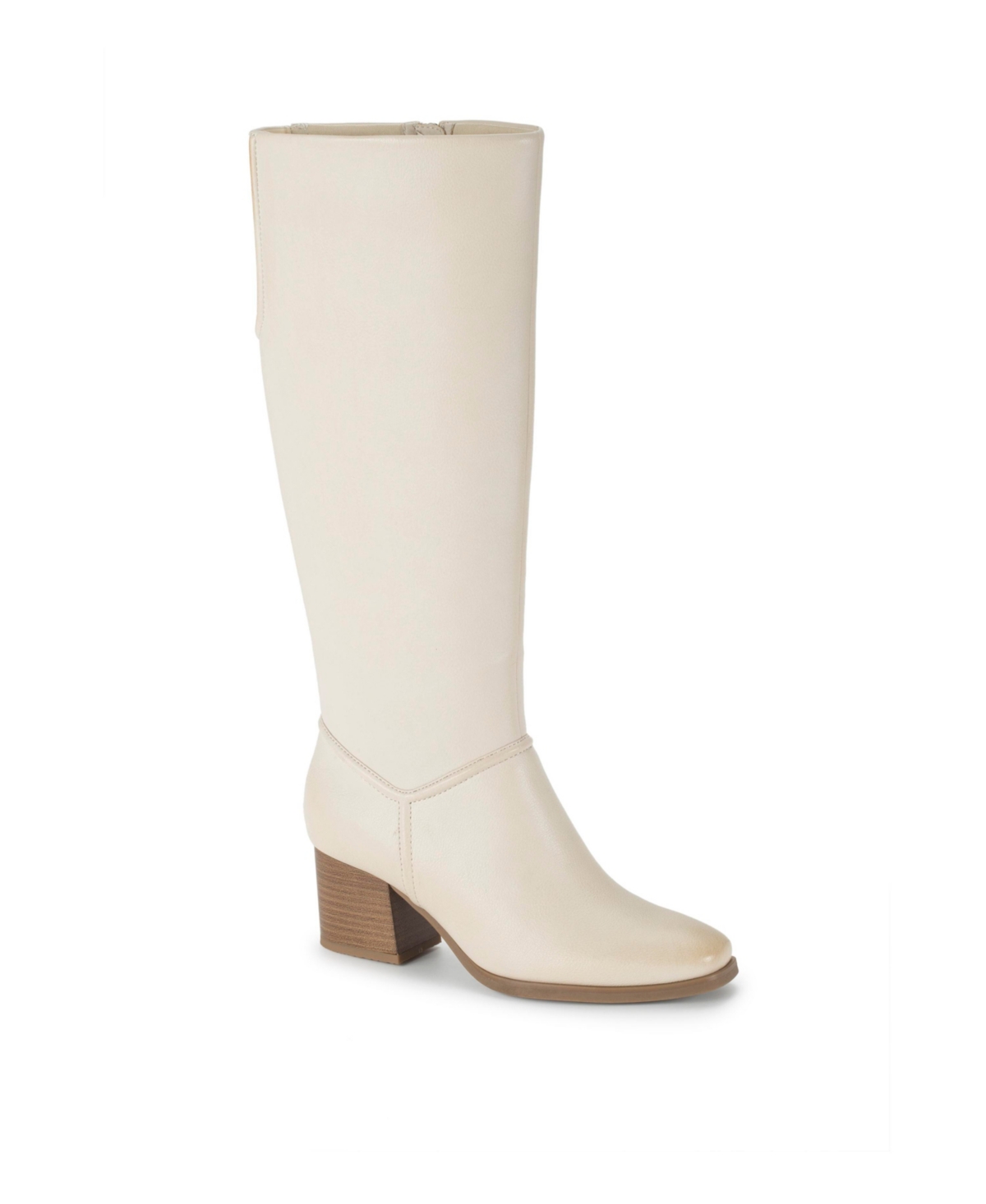 Baretraps Thalia Knee High Faux Leather Boot In Milkyway