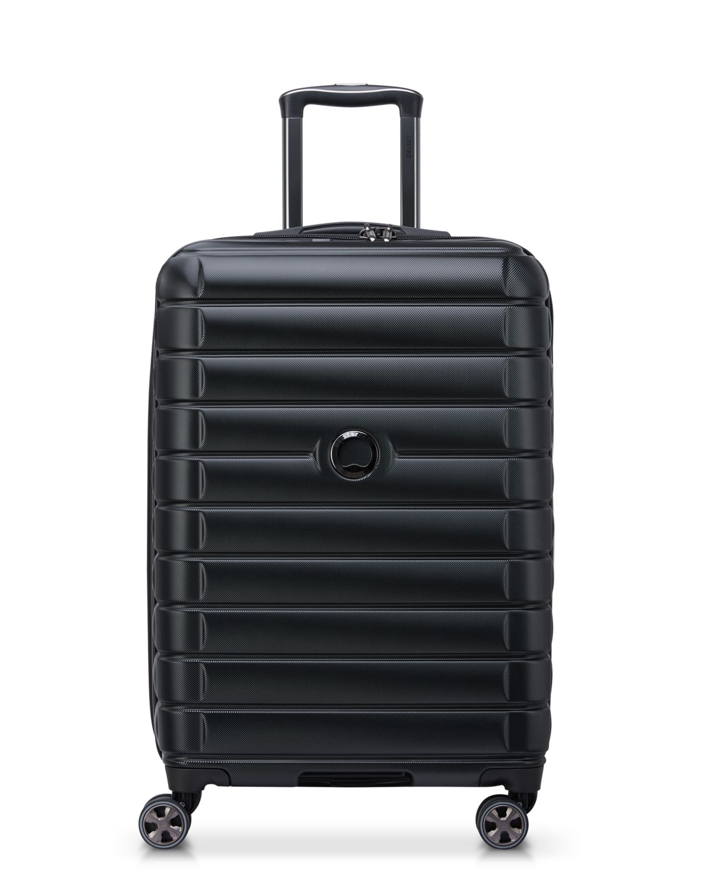 Чемодан Delsey Paris Delsey Shadow 5.0 Expandable 24" Check-in Spinner Luggage, цвет: Чёрный — фото 1