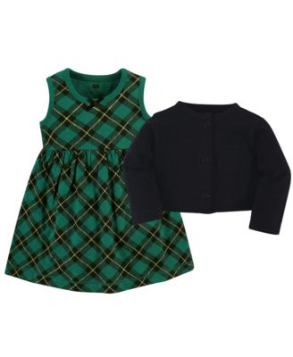 Comfortable Cotton Dress and Matching Cardigan Set