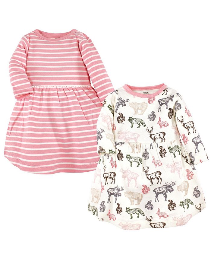 Touched by Nature Toddler Girls Organic Cotton Dresses, Woodland - Macy's