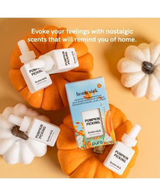 Homesick - Pumpkin Picking - Home Scent Refill - Smart Home Air Diffuser Fragrance - Up to 120-Hours of Luxury Fragrance per Refill - Clean & Safe Diffuser Fragrance - Household Essential - 2 Pack
