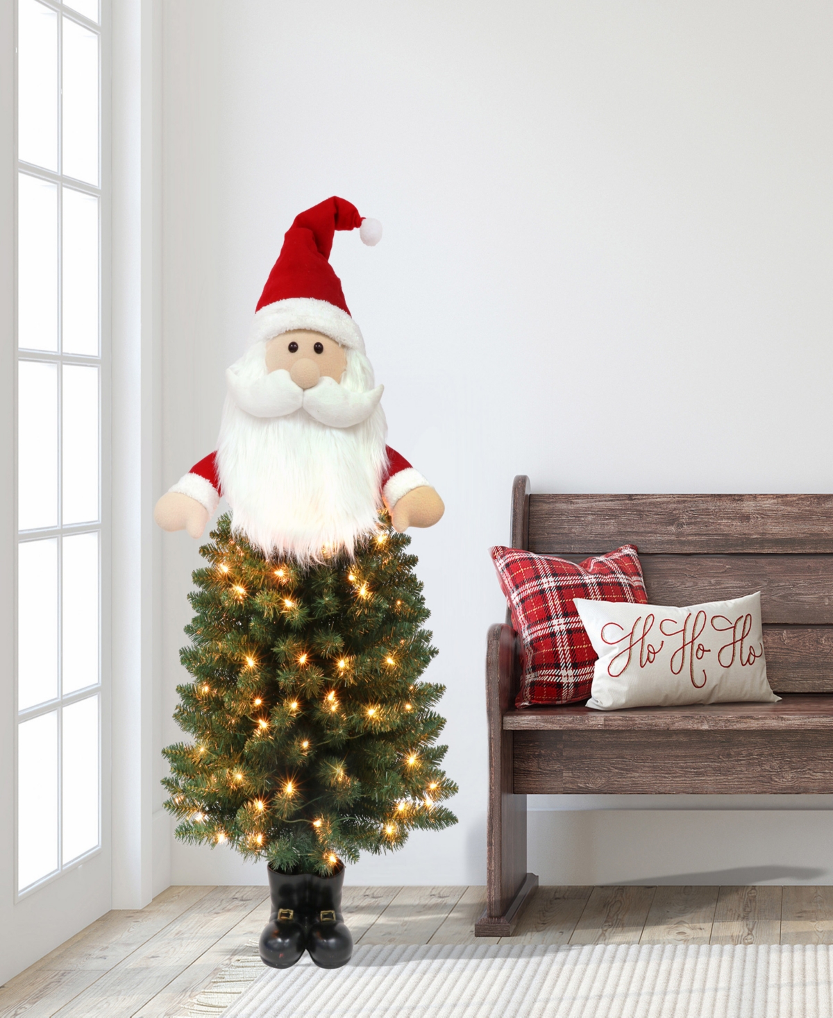 Puleo Pre-Lit Santa Tree