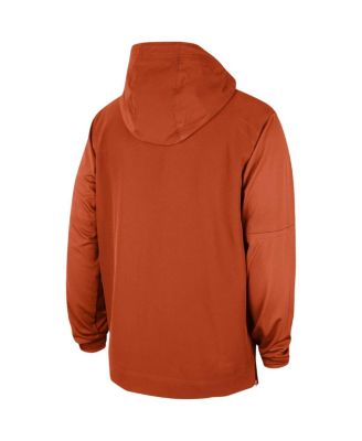 Men's Orange Clemson Tigers 2023 Coach Half-Zip Hooded Jacket