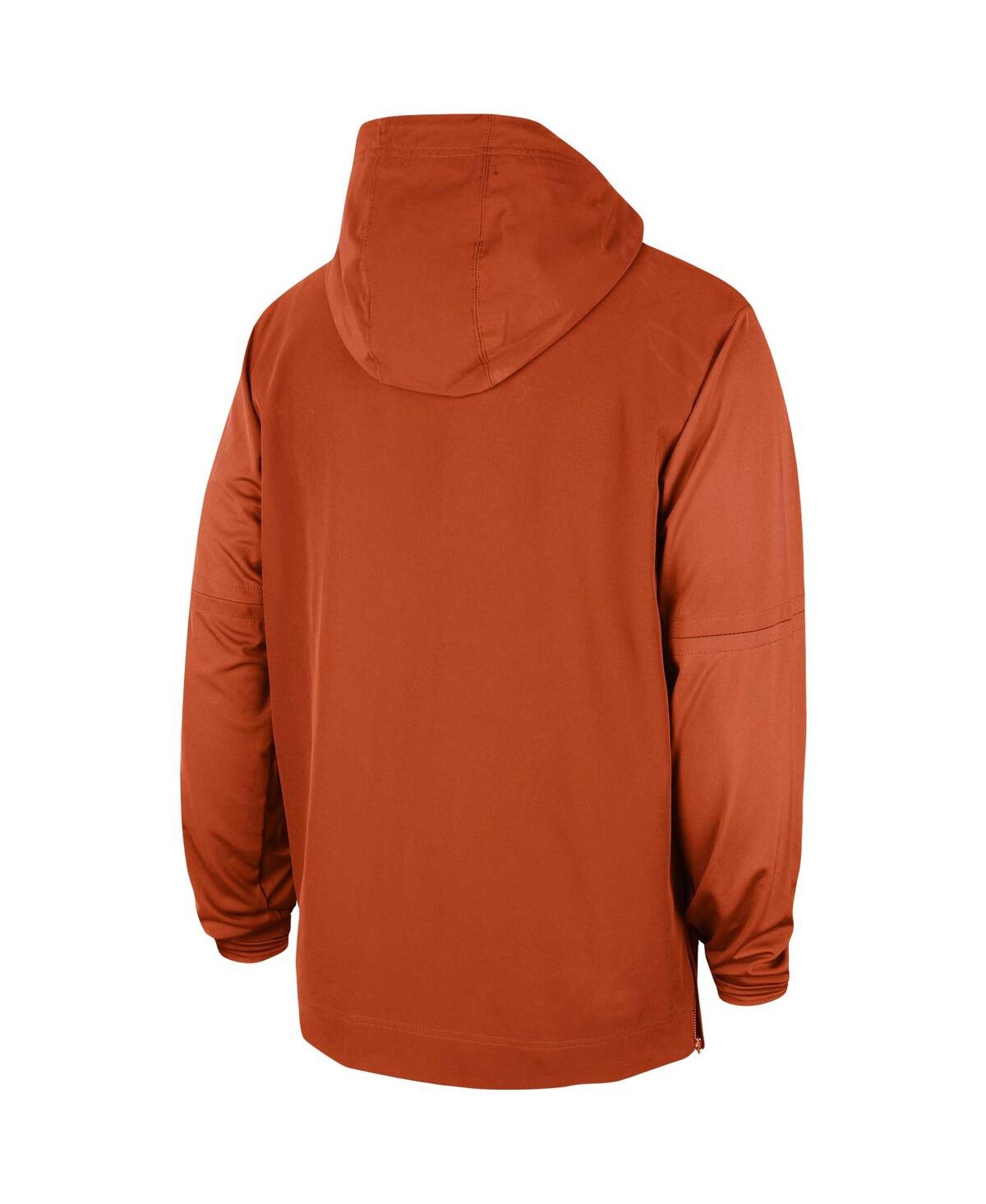 Shop Nike Men's  Orange Clemson Tigers 2023 Coach Half-zip Hooded Jacket
