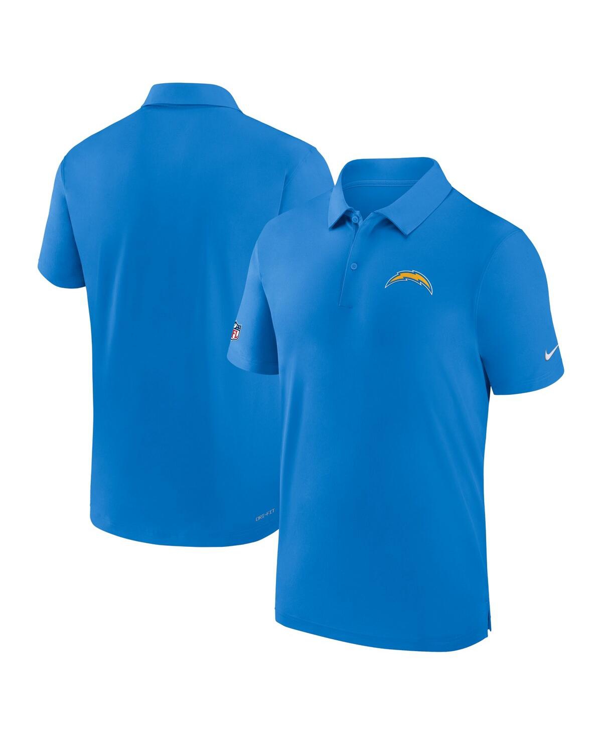 Nike Men's  Powder Blue Los Angeles Chargers Sideline Coaches Performance Polo Shirt